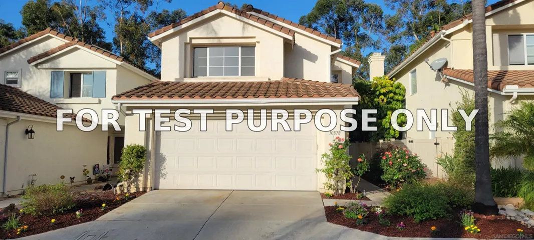 Demo/Test Data 10878 Caminito Colorado, San Diego, CA 92131
