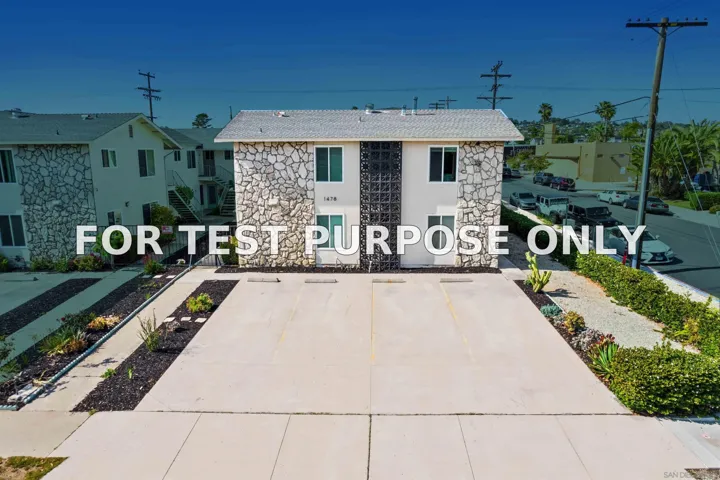 Demo/Test Data 1478 Hornblend St, San Diego, CA 92109