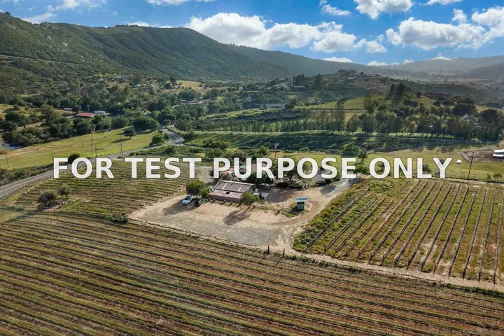 Demo/Test Data 25260 E Old Julian Hwy, Ramona, CA 92065