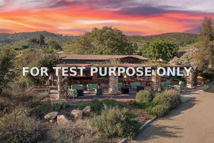 Demo/Test Data 25260 E Old Julian Hwy, Ramona, CA 92065