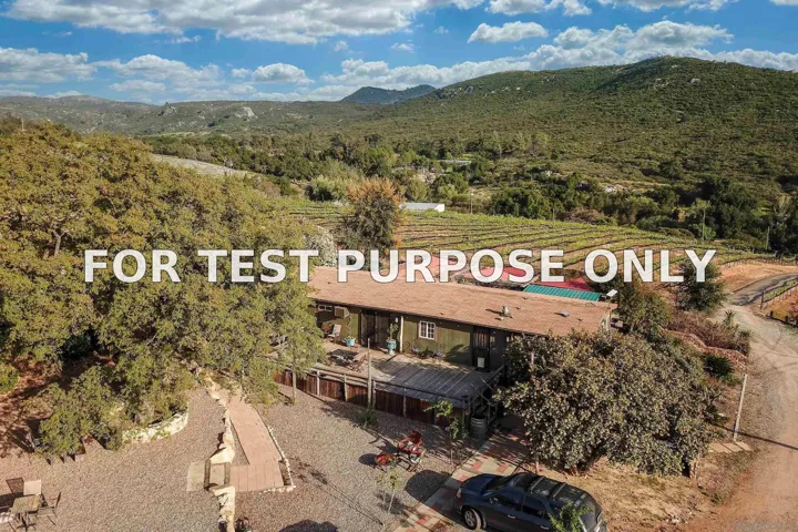Demo/Test Data 25260 E Old Julian Hwy, Ramona, CA 92065