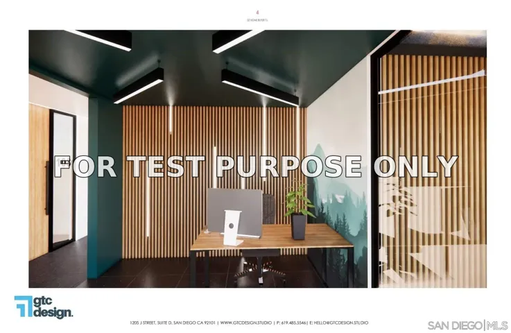 Demo/Test Data 7580 Trade St., Miramar, CA 92121