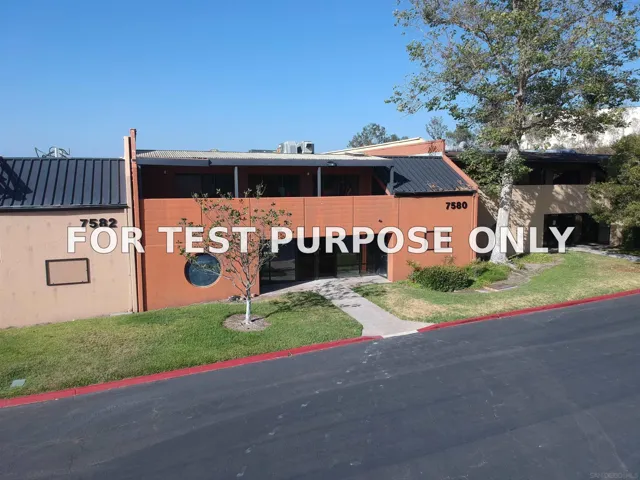 Demo/Test Data 7580 Trade St., Miramar, CA 92121