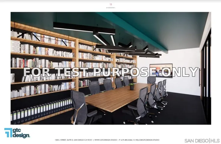 Demo/Test Data 7580 Trade St., Miramar, CA 92121