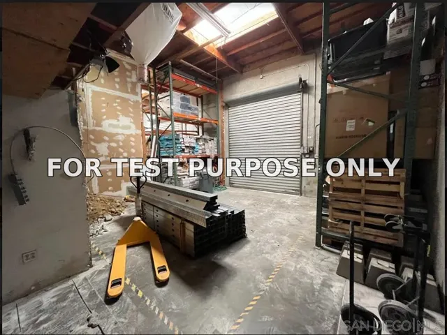 Demo/Test Data 7580 Trade St., Miramar, CA 92121