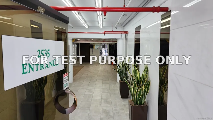 Demo/Test Data 2535 Kettner Boulevard Suite 2B2, San Diego, CA 92101
