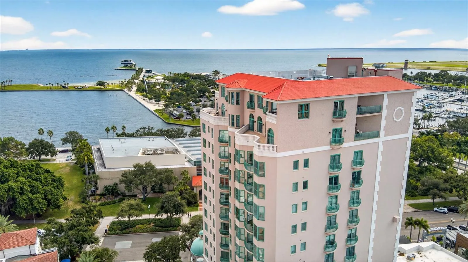Aerial Cloisters on Beach Drive