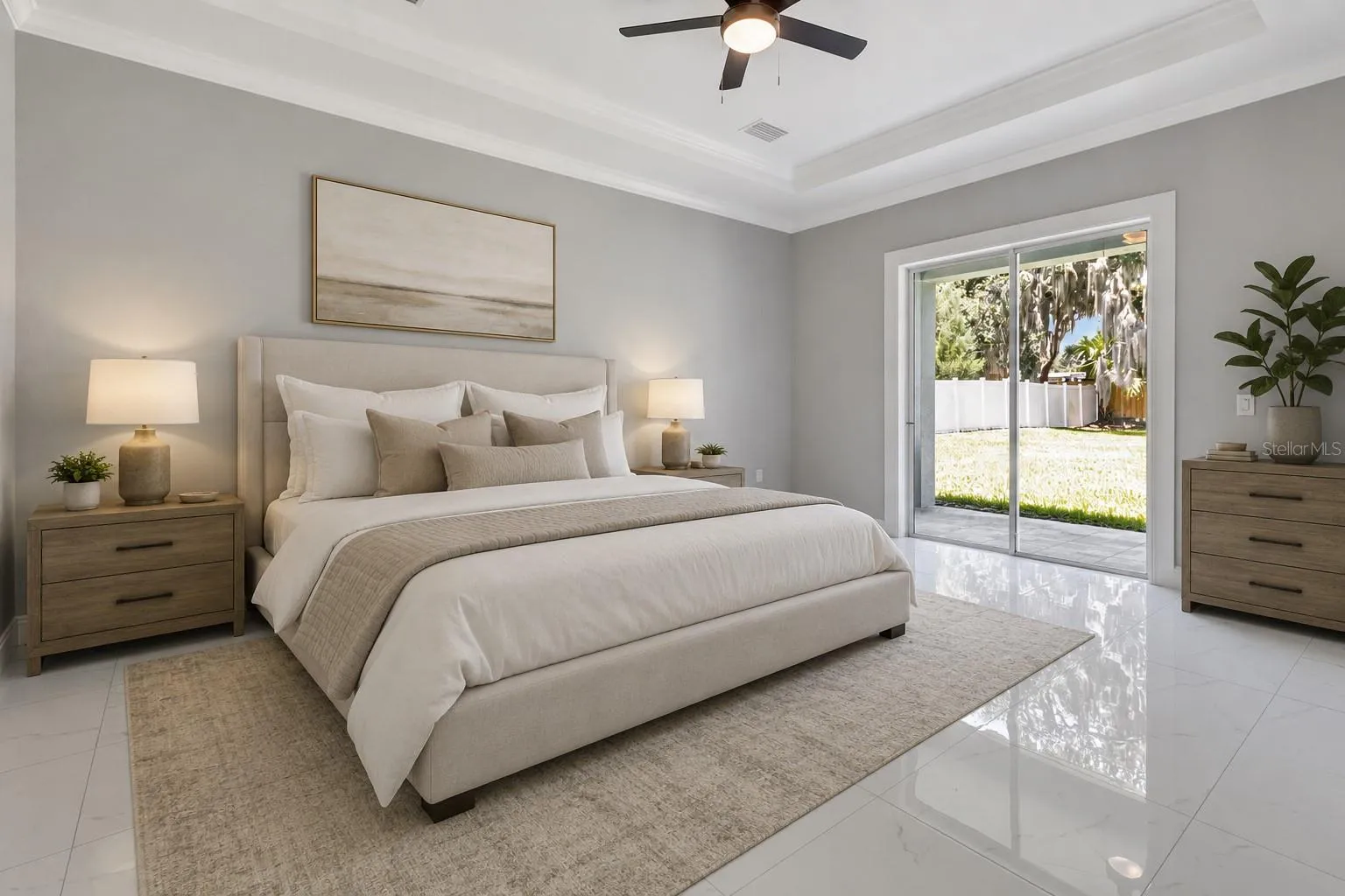 STAGED MASTER BEDROOM