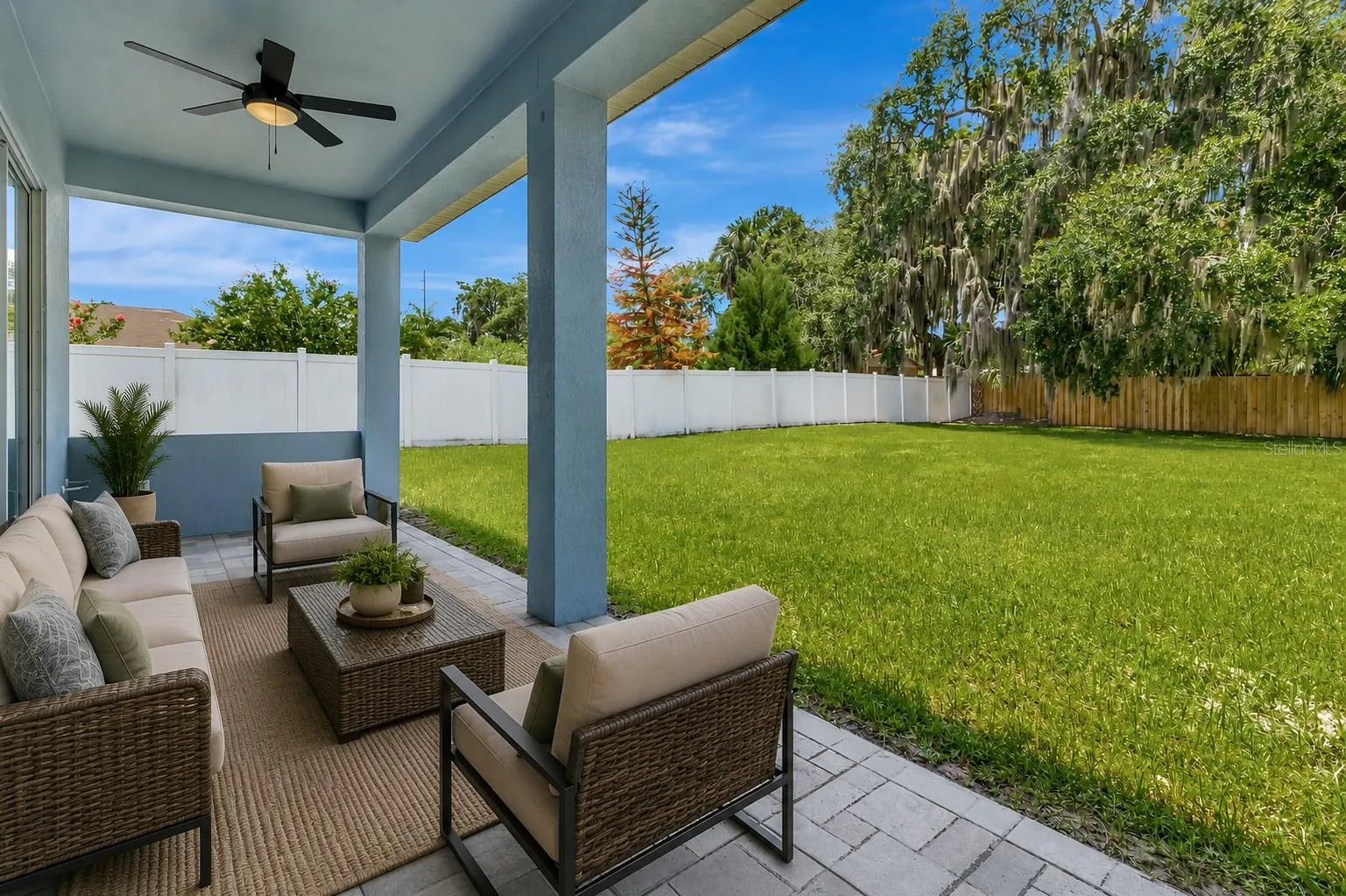 STAGED COVERED TERRACE