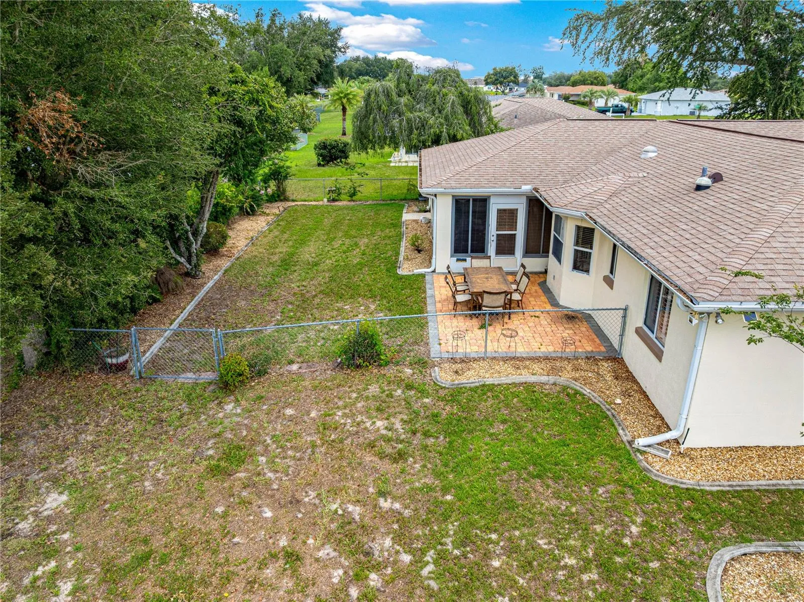 VIEW OF BACKYARD