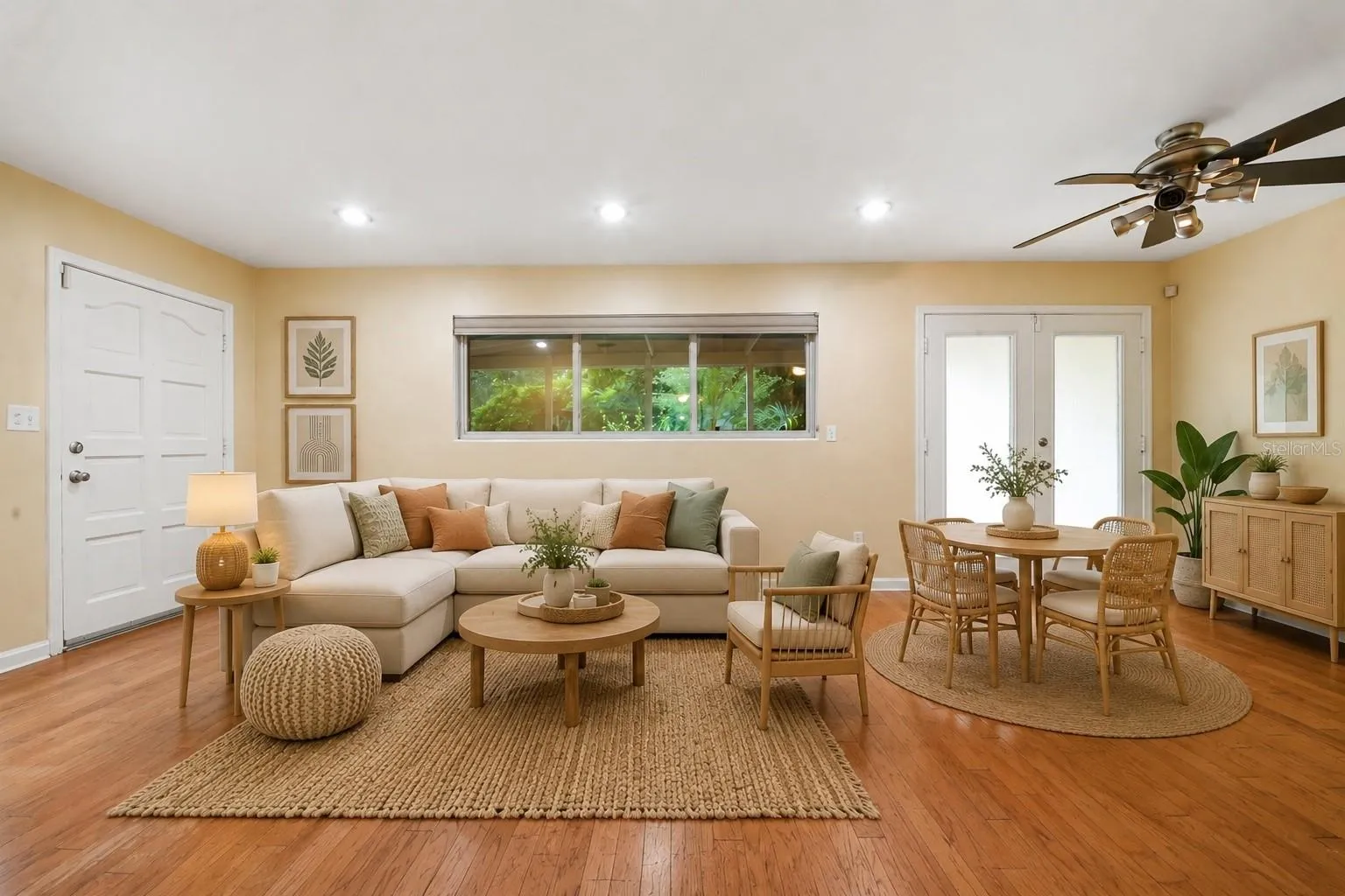 View from hallway - Living/Dining Room