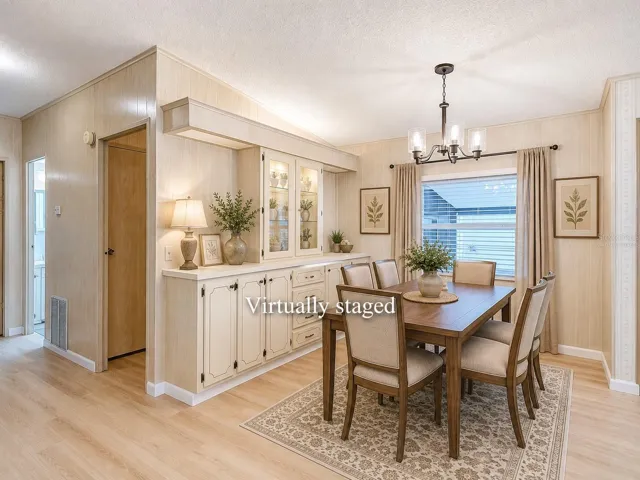 Virtually Staged Dining Room