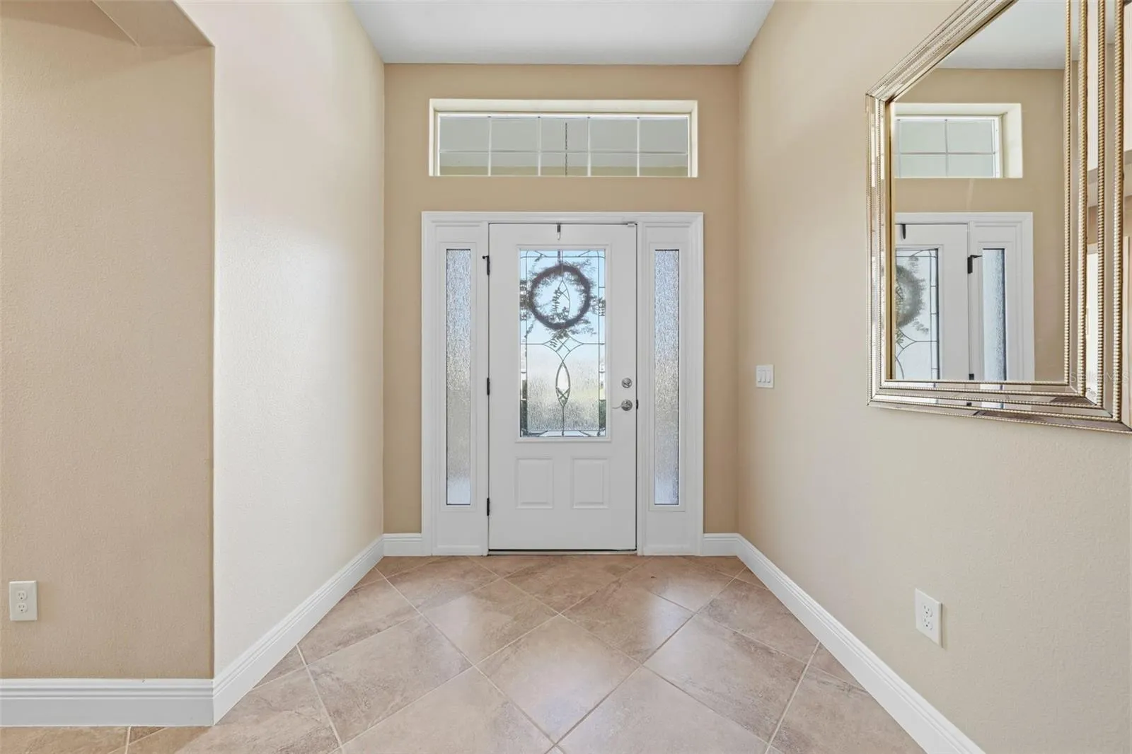 Elegant Glass Leaded Door