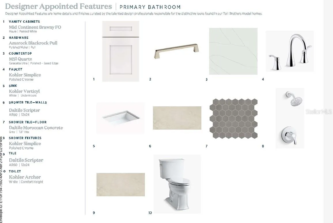 Primary Bath Design Feautures