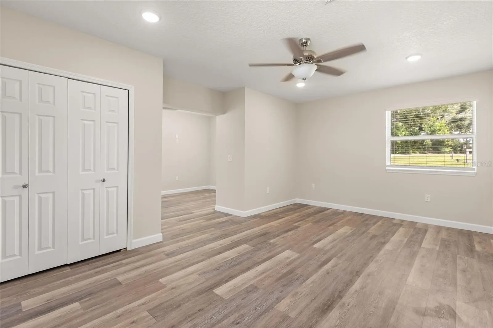 In-Law Suite Bedroom looking into Living Area