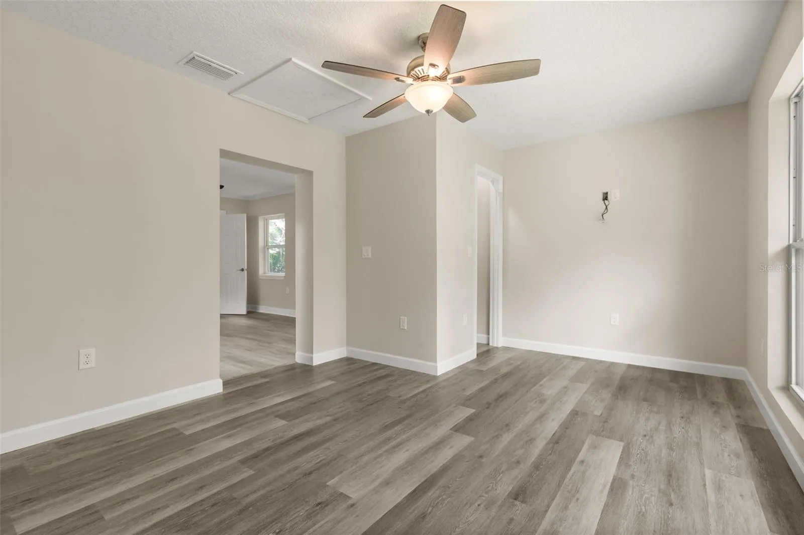Bedroom 4 with office area and ensuite bathroom