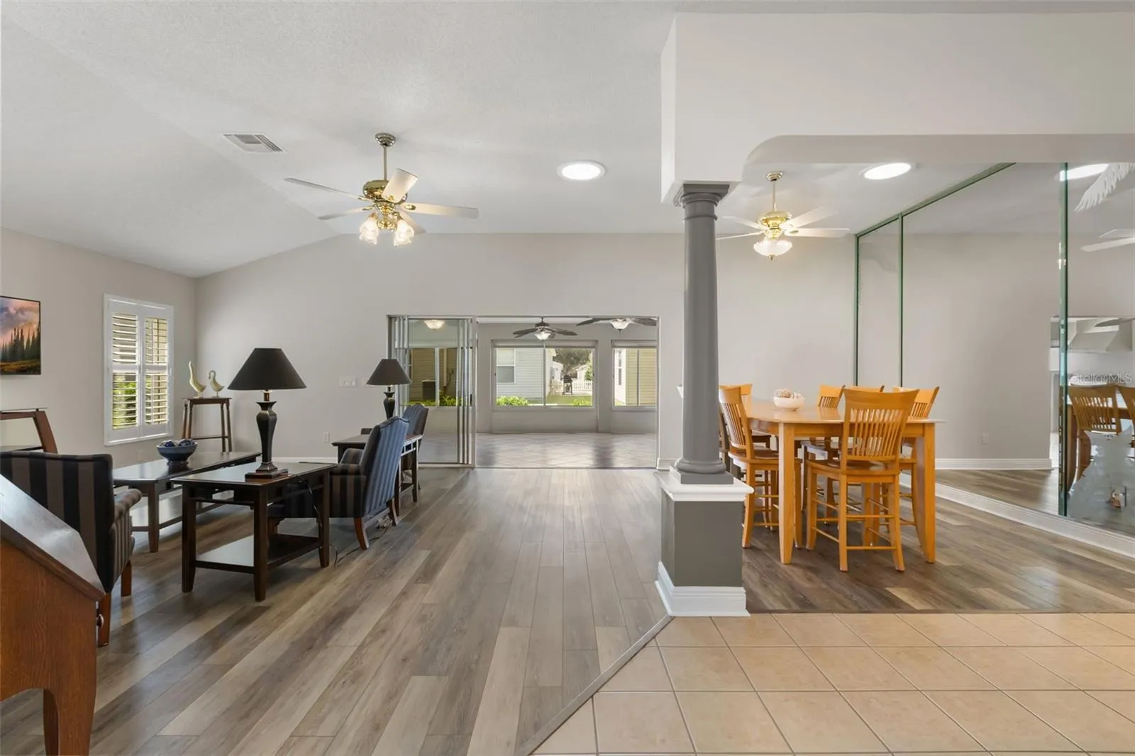 Living Room and Dining Room