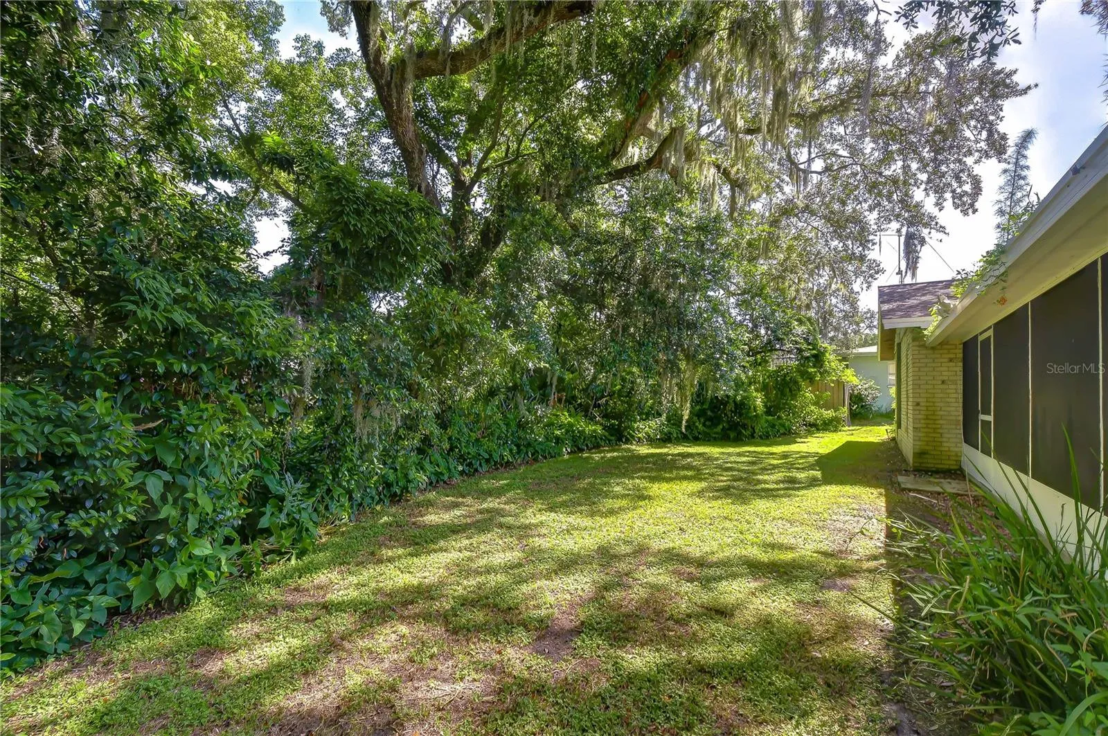 Mature greenery creates a peaceful and private backdrop