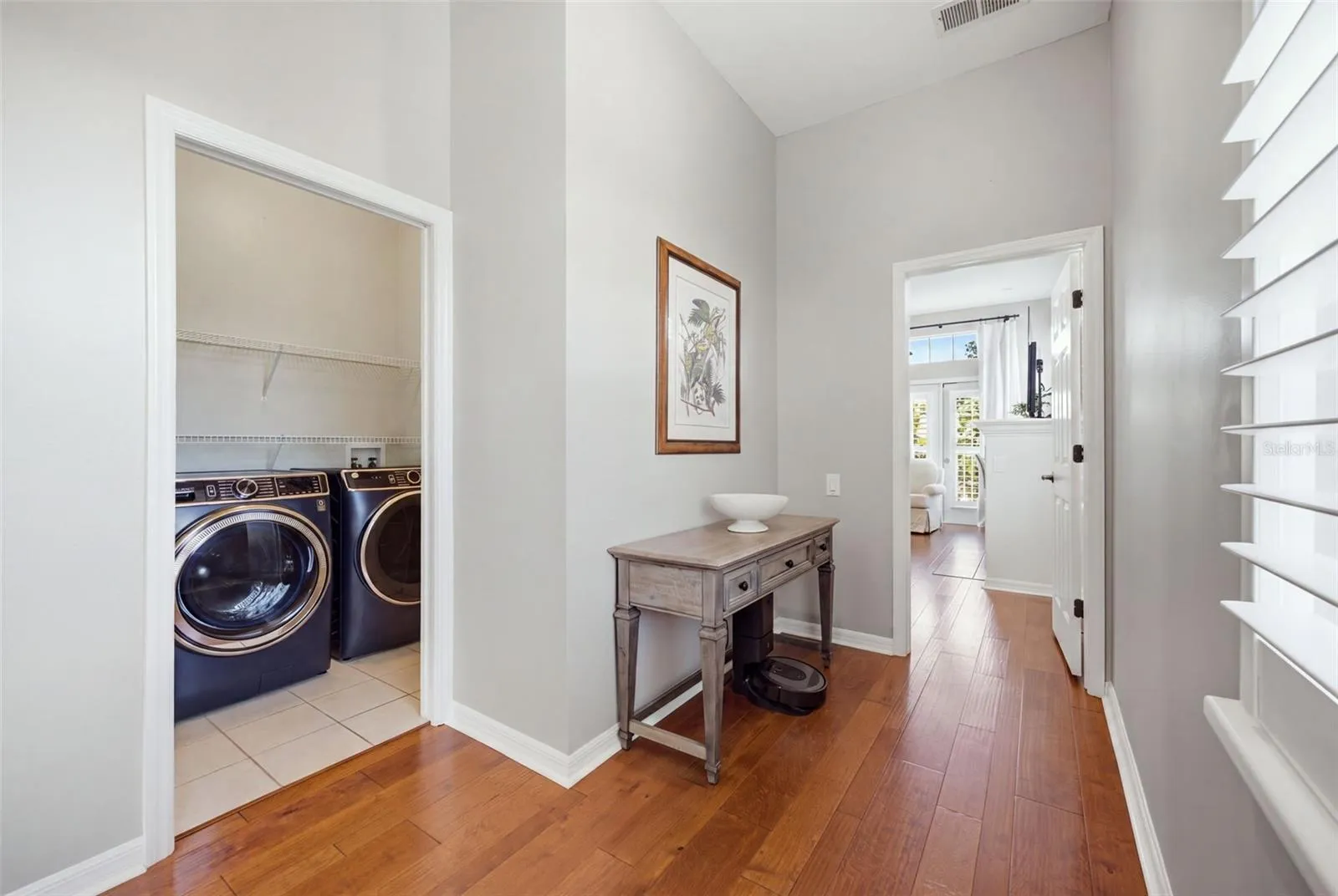 Second floor laundry.
