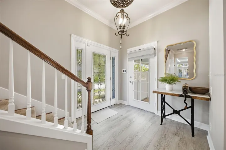 Foyer through side entry.