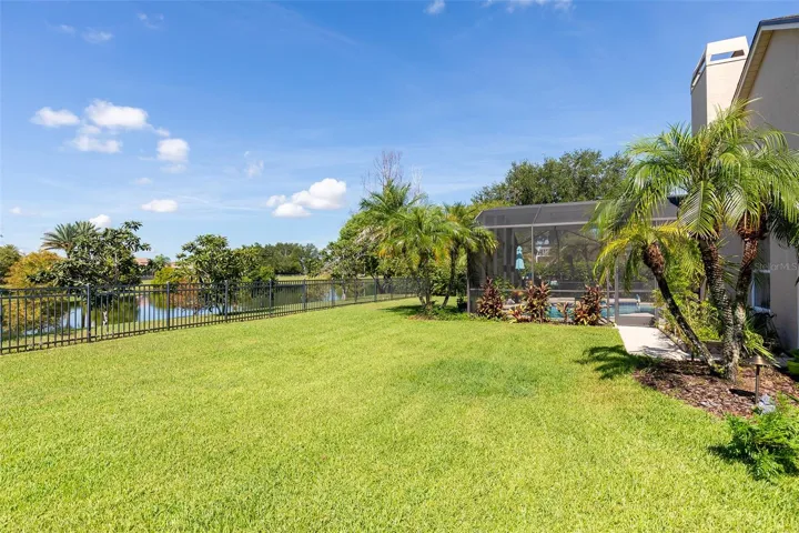 Backyard with Pond View