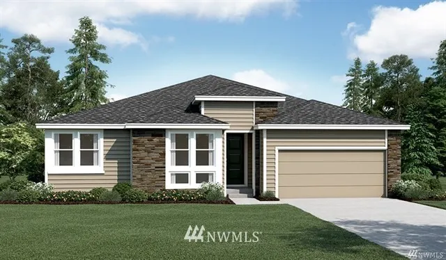 Sample Picture for representation purposes only.  Some options shown.  This will be a 3 car garage.