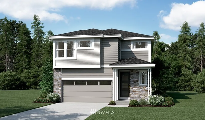 sample picture of upgraded elevation for illustration purposes only.  Buyers can still select the exterior color and stone of their choice.