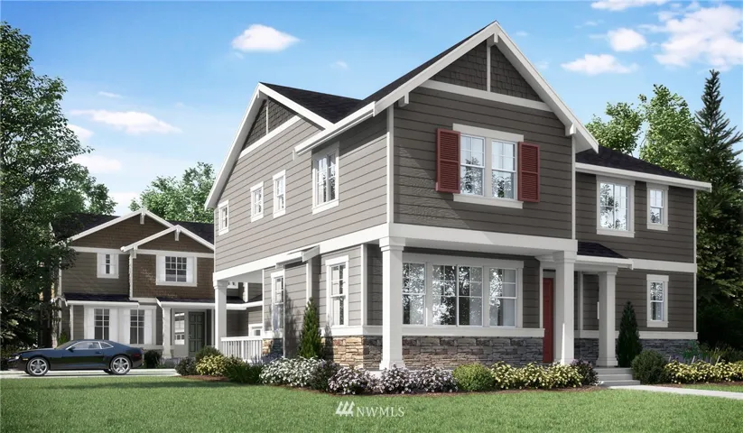 Rendering of Single Family Duplex.  Exterior, materials and layouts vary per plan, see agents for details.