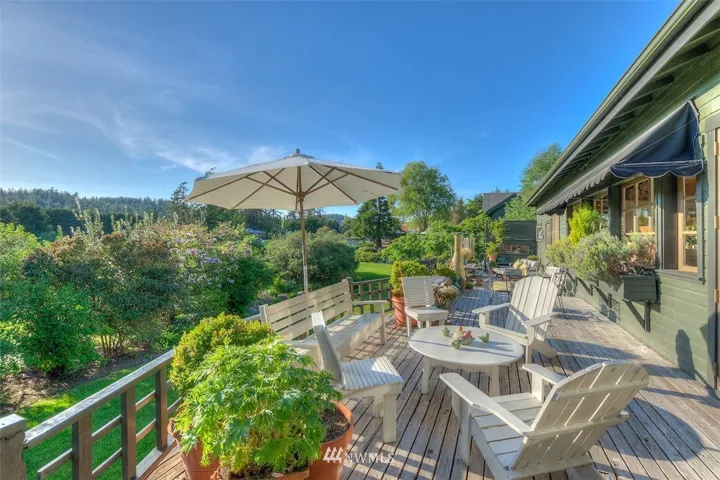 Large deck perfect for entertaining and enjoying the late afternoon sun. Plunge pool and outdoor shower not pictured.