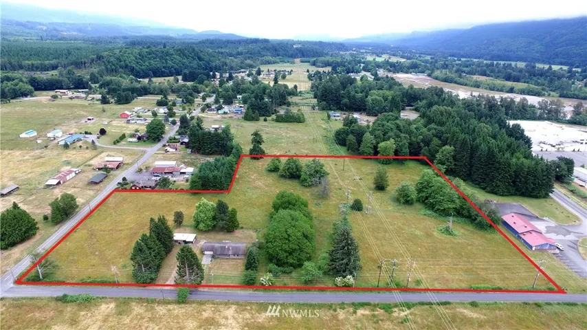 This is the approximate outline of 7821 Cabin Creek Rd Property.. 12.39 acres on 3 parcels with 1724 sqft two bedroom home and 600 sqft one bedroom vintage cabin. A true treasure waiting to be proclaimed!