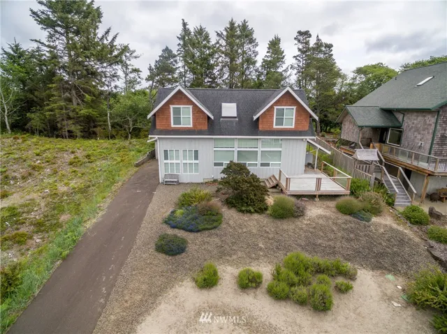 Front of home with plenty of parking.