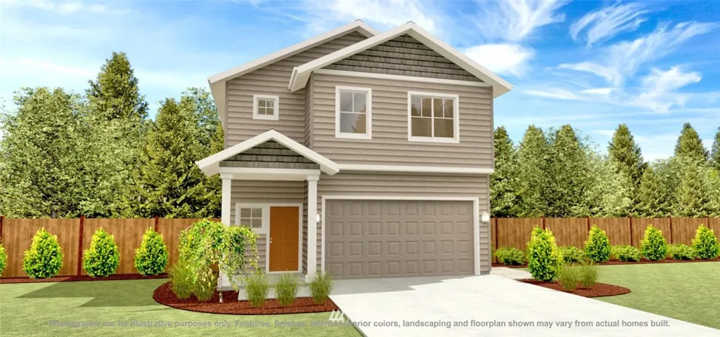 Photographs are for illustrative purposes only. Features, finishes, interior/exterior colors, landscaping and floorplan shown may vary from actual homes built.