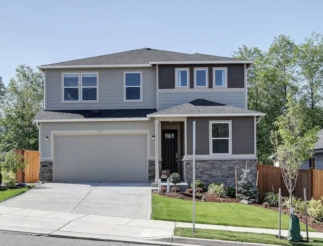 Example of Pearl Model Home exterior. Actual home may vary.