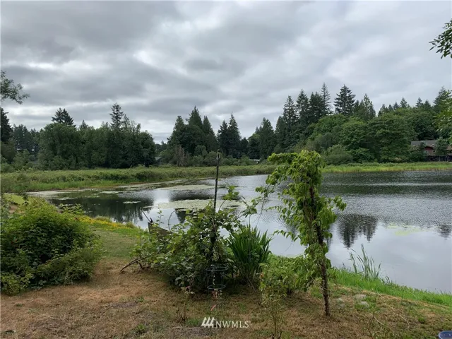 SUSAN LAKE - From the rear yard. 53' of waterfront.