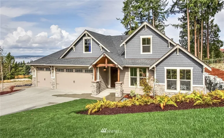 Representation of front elevation to be built.  Not the actual home.