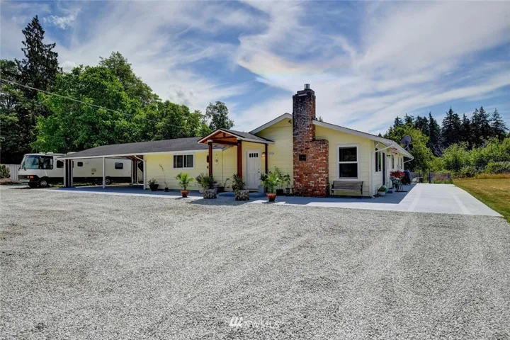 2.7 acres with two separate, gated entrances and 3 permanent buildings + tiny home on skids that can be removed