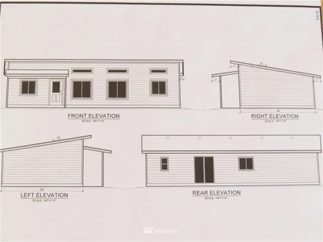 NEW CONSTRUCTION SHOWING WHAT THE HOME WILL LOOK LIKE FROM ALL FOUR VIEWS.