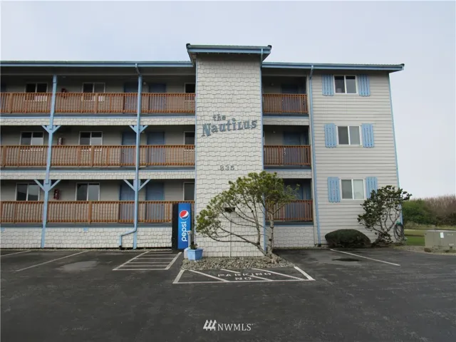 Parking in front of complex.