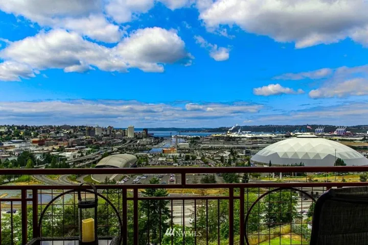 Panoramic view from the balcony