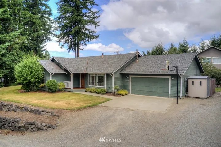 Front of home and garage