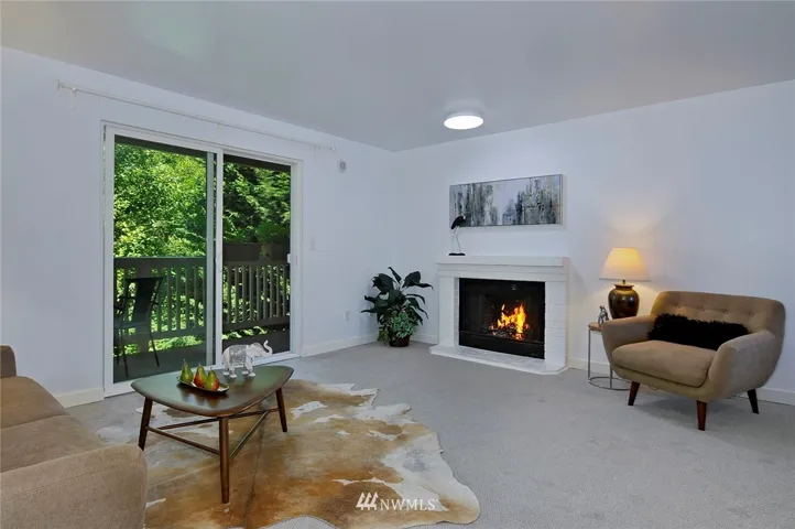 Gorgeous Living Room Overlooks Greenbelt