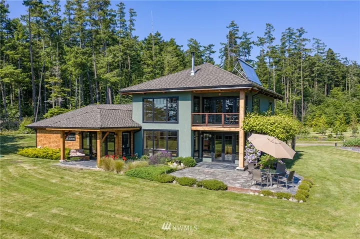 Stunning Westside Custom Timberframe - Privately sited on sunny 5 acres with 213 ft of waterfront.