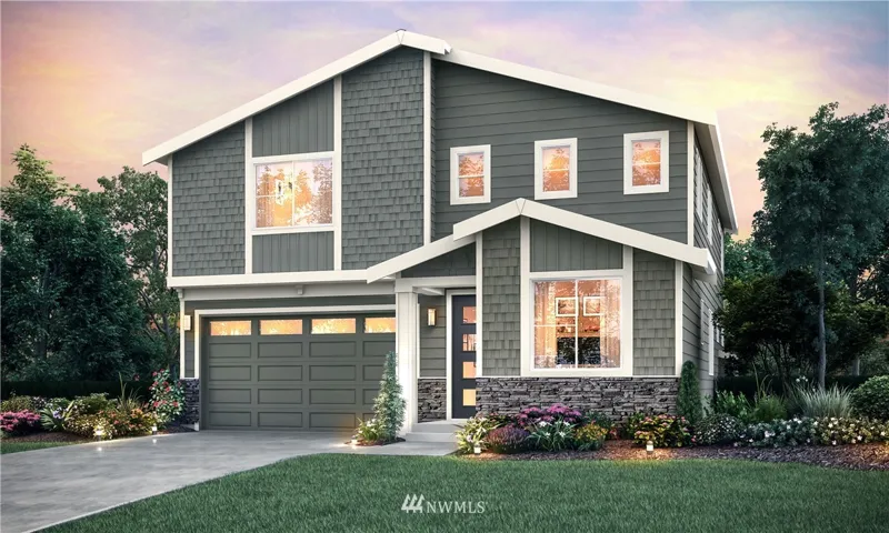 Plan 2626 C elevation rendering for Larkspur