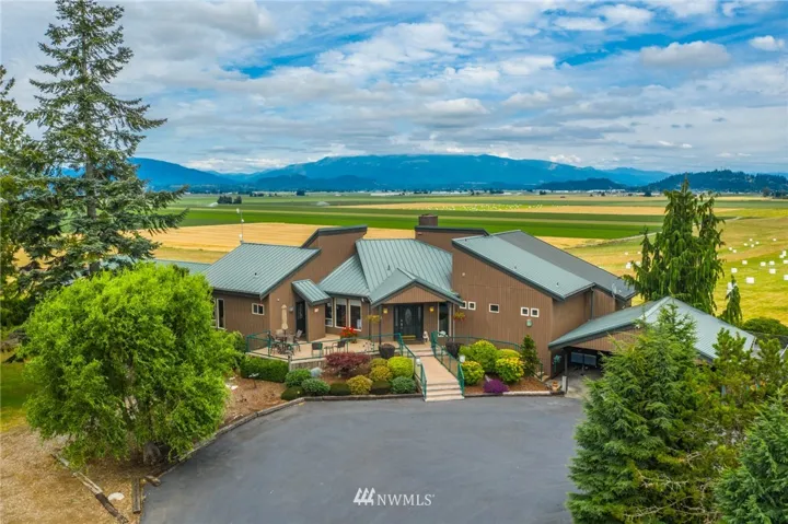 Custom built, one owner. Wonderful contemporary architecture. Looking NE. Lifetime metal roof.