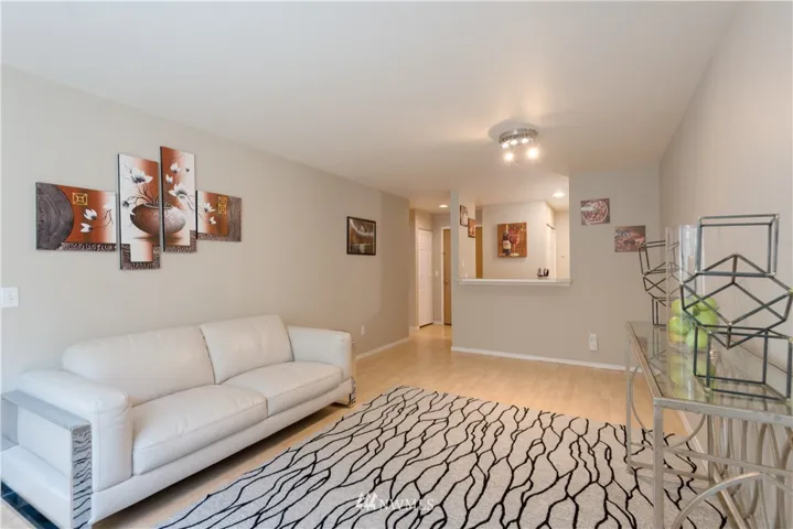 Living area and eating space.