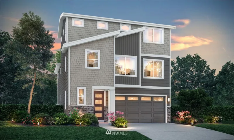 Plan 2337 Elevation A rendering.  Details may vary