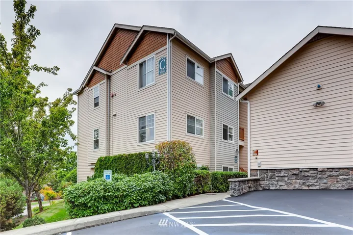 Front view of the building