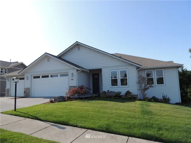 2BR + Den; 2.5 BA, 3 car garage