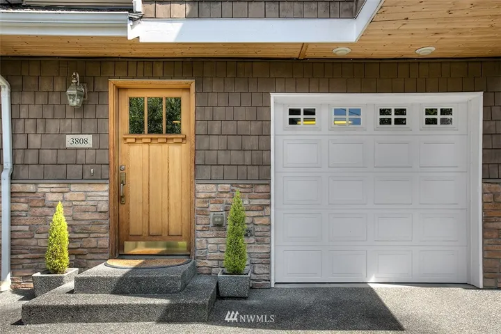 1 car garage that has room for a car + Storage. Welcome home.