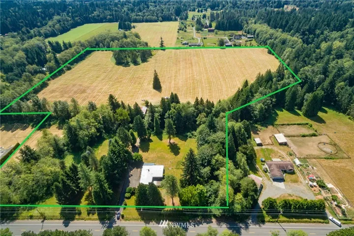 32+ Acres. Lot Lines are Approximate. Lot line follows creek on West.